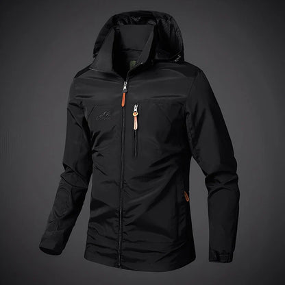 Herren Freizeitjacke Mit Kapuze Sportlich