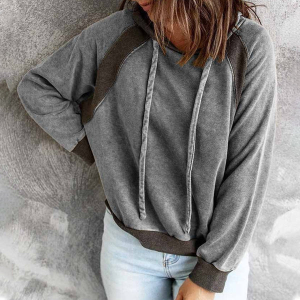 Klassisches Sweatshirt Kapuze Langarm - IdealeKleiden