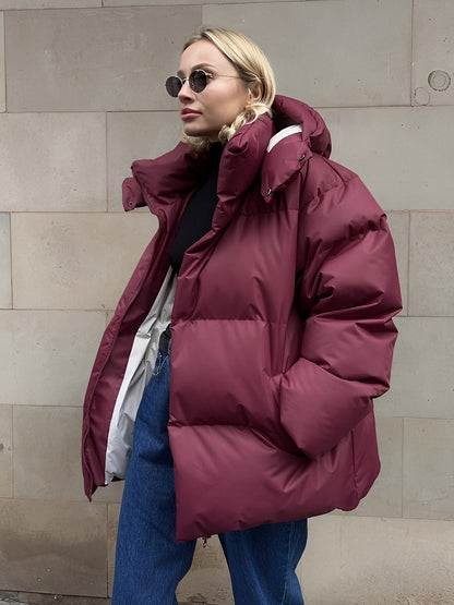 Frauen Winterjacke Warm Polster Mantel