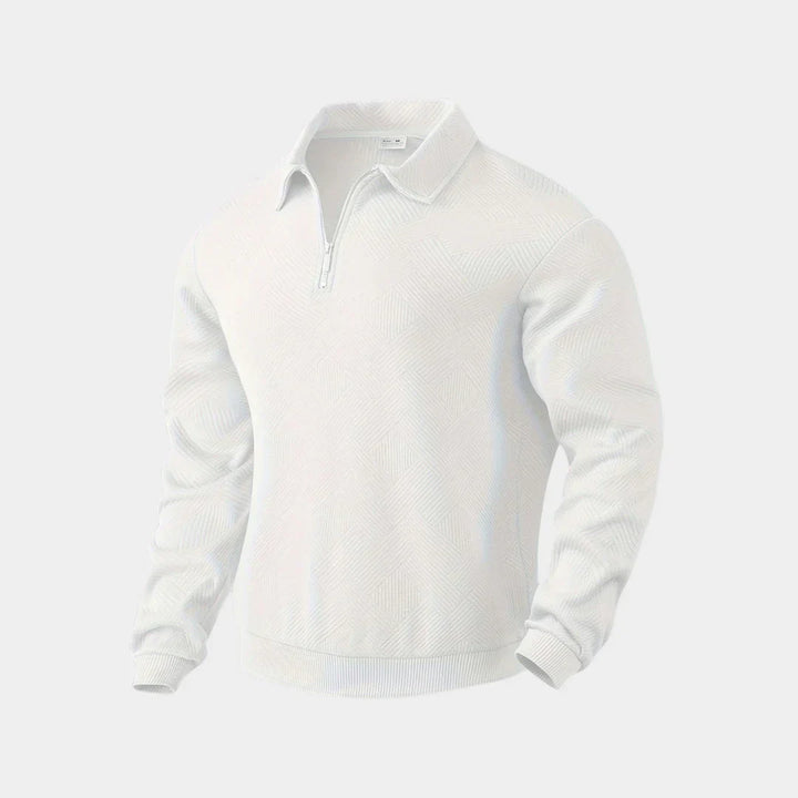 Herren Pullover Halbzipper Stehkragen Modern