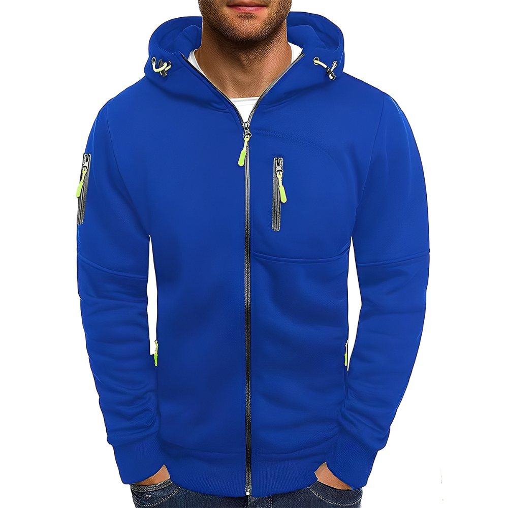 Praktische Herrenjacke mit Kapuze Sportlich