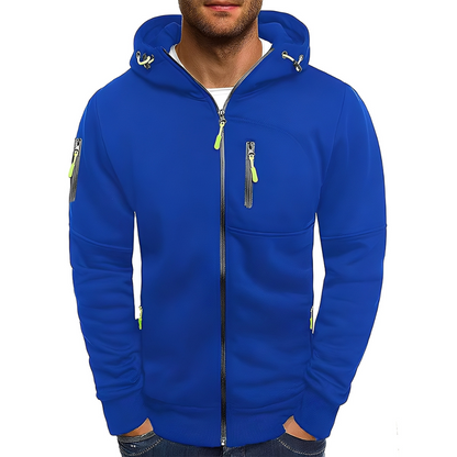 Praktische Herrenjacke mit Kapuze Sportlich