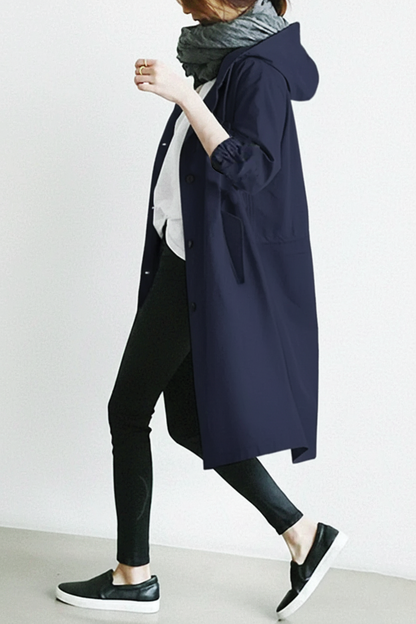 Stylisher Trenchcoat mit Kapuze