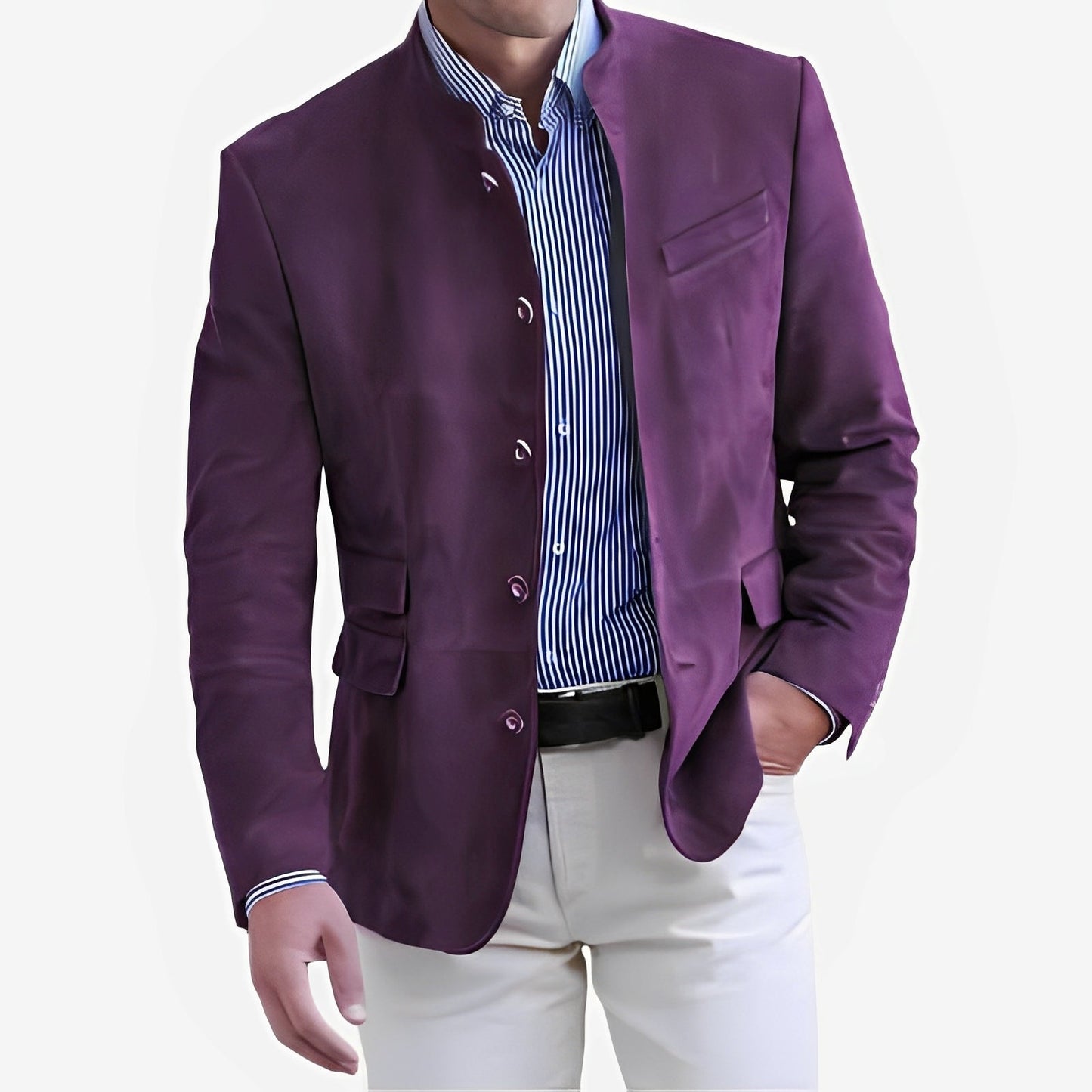 Stilvolle Herrenjacke Button-Down Modern