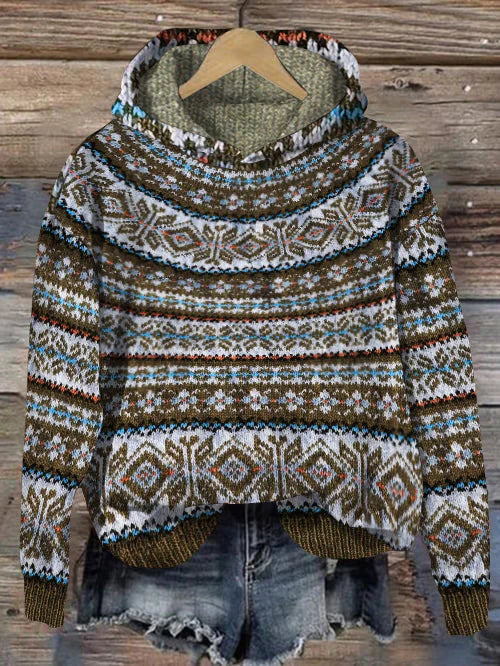 Stylischer Frauenpullover Norweger Design