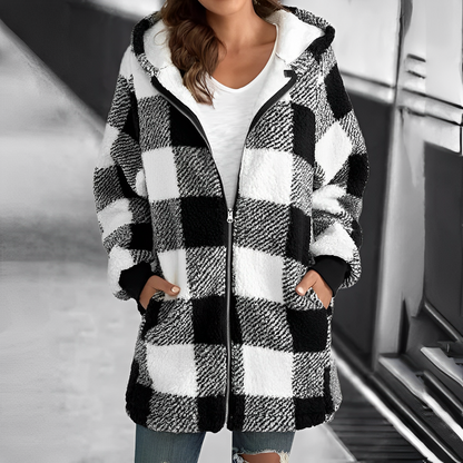 Damen Wintermantel Mit Kapuze Elegant - IdealeKleiden