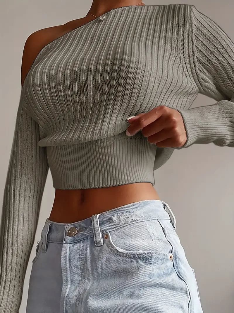 Schulterfreies Damen-Top Sommer