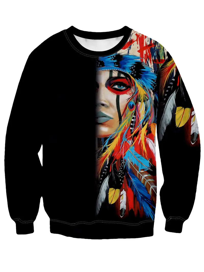 Moderner Pullover Rundhals Style - IdealeKleiden