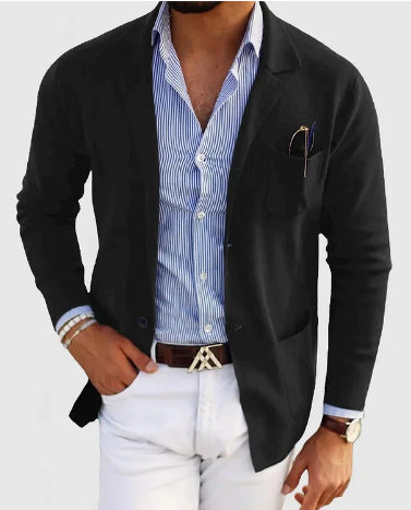 Stylische Herrenjacke mit Druck Modern Design