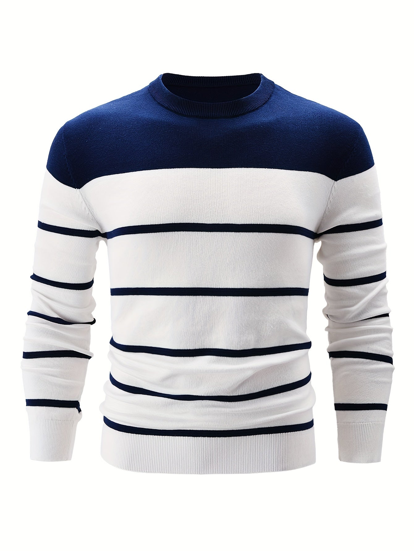 Streifiger Pullover Baumwolle Elegante Optik