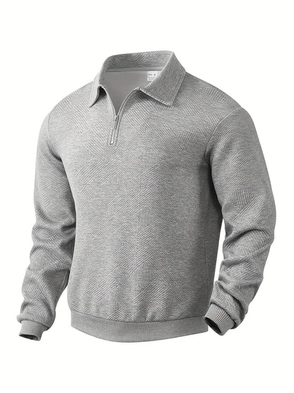 Herren Pullover 1/4 Zip Modern Stil