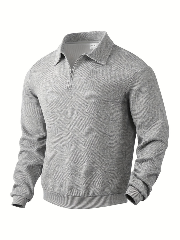 Herren Pullover 1/4 Zip Modern Stil