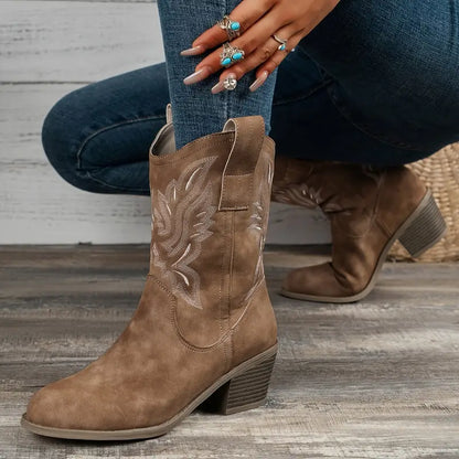 Westen Stiefel Outfit Cowboy Chic Damen