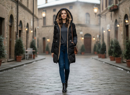 Damen Winterjacke Warm Isoliert - IdealeKleiden