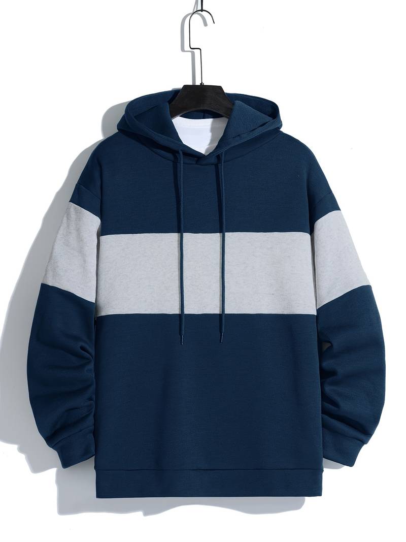 Herren Pullover Lässig Kapuze Langarm