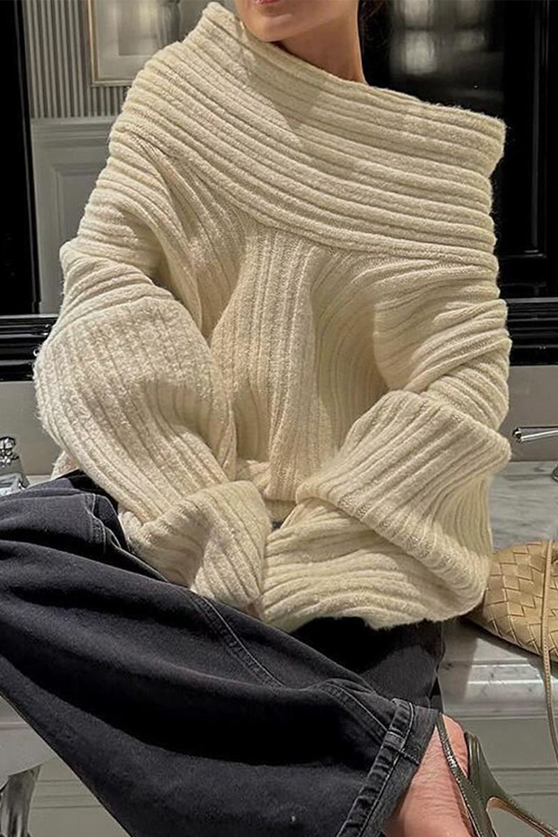 Strickpullover Damen Weich Bequem