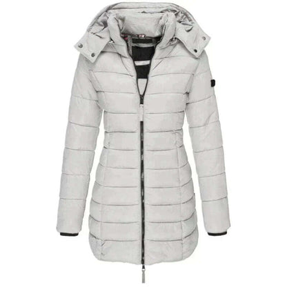 Damen Winterparka Lange Pufferjacke Mit Kapuze