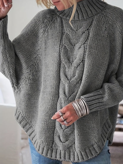 Bequemer Grobstrick Pullover Gemütlich