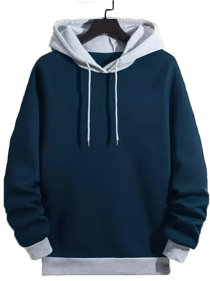 Retro Hoodie Farbblock Style