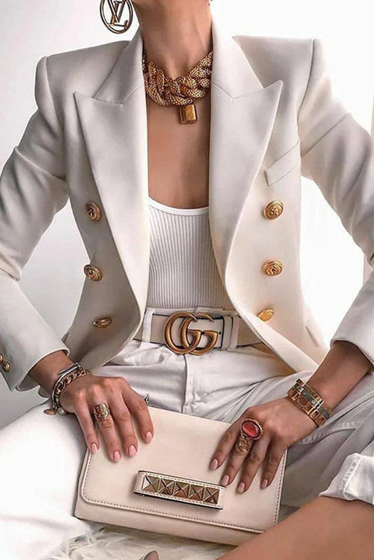 Schicke Blazer Damen Elegant - IdealeKleiden