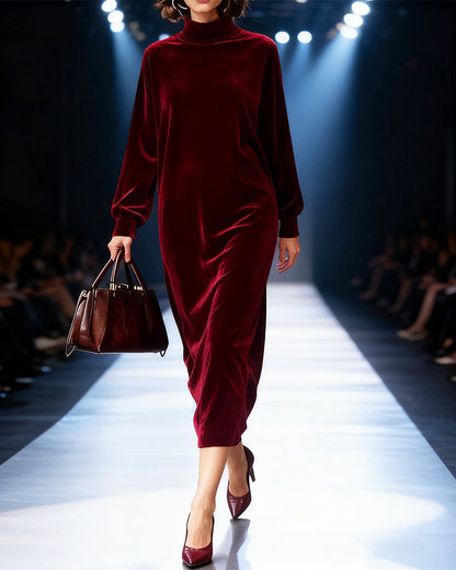Elegantes Kleid Lange Ärmel Modernes Design