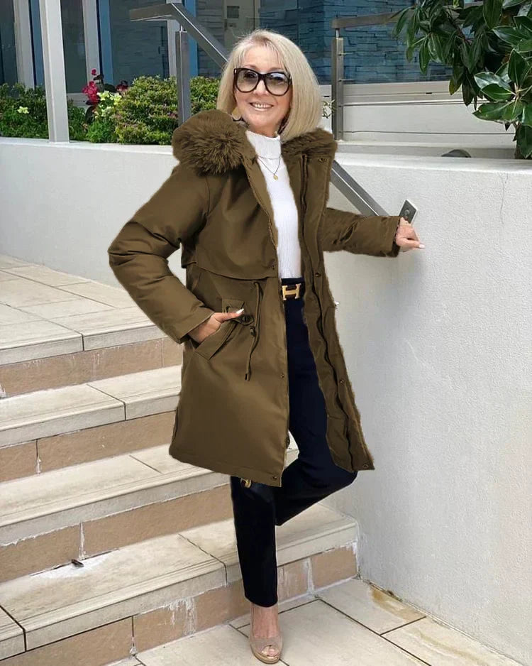 Oversized Winterjacke Großzügig Verarbeitet