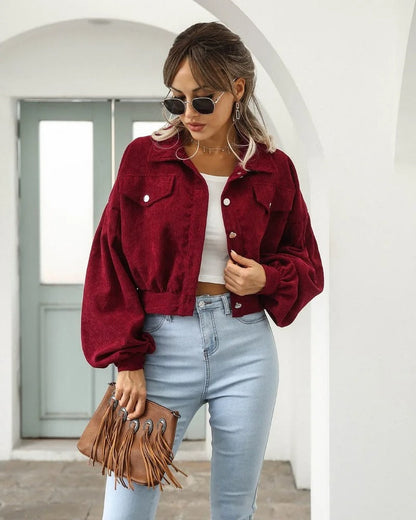Modische Kurzjacke Jeans Style