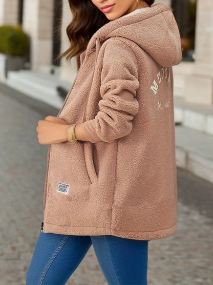 Teddy Mantel Damen Warm Fleece
