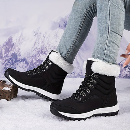 Wanderschuhe Damen Warm Isoliert Waterproof