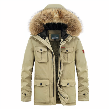 Wasserfeste Regenjacke mit Kapuze
