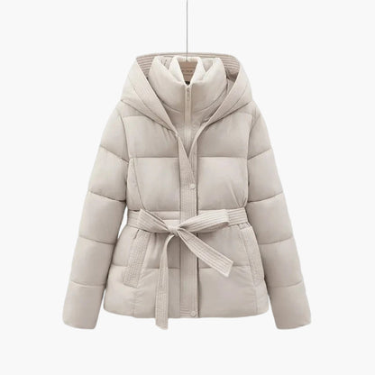 Isabella Damen Winterdaunenjacke Mit Gürtel Warm Isoliert