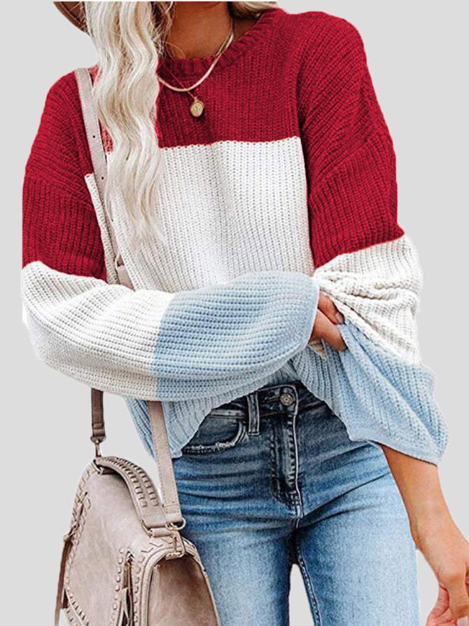 Herbstlicher Strickpullover Weich Gemütlich