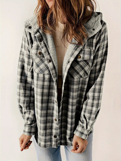 Weiche Winterjacke Samtfutter Kapuze
