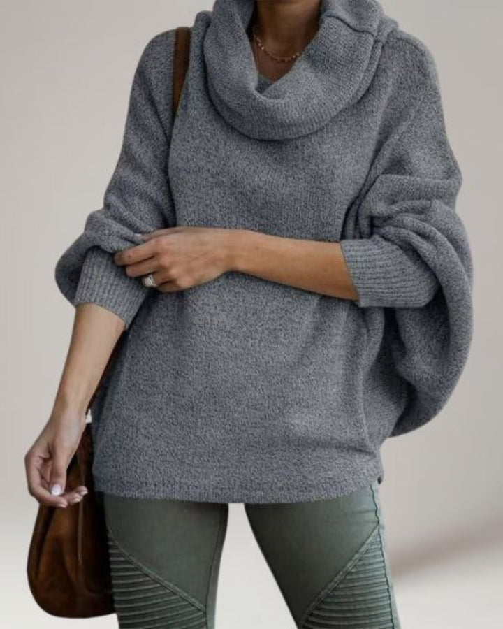 Stylische Stehkragen-Pullover Damen - IdealeKleiden