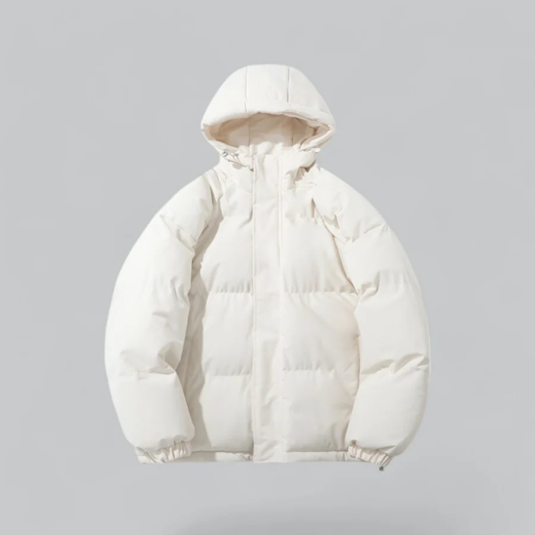 Herren Winterparka Kapuze Reißverschluss - IdealeKleiden