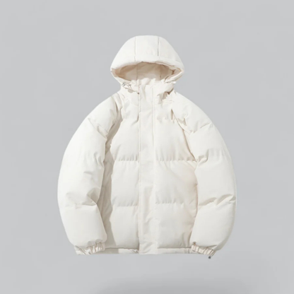 Kurze Winterjacke Kapuzenjacke Reißverschluss Damen