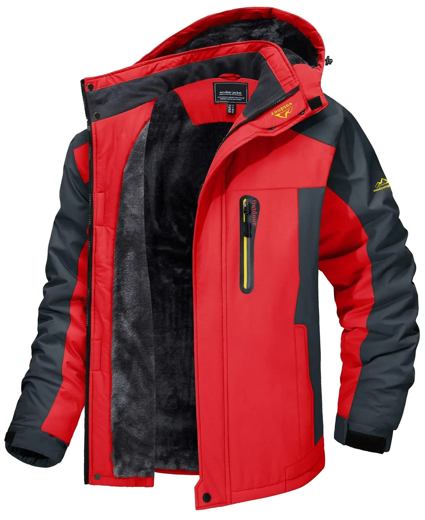 Wasserdichte Outdoor-Jacke mit Fleece-Innenfutter