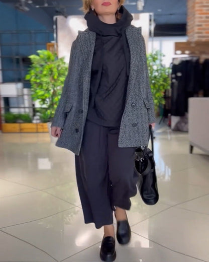 Kapuzenpullover Damen Hochkragen Langarm - IdealeKleiden