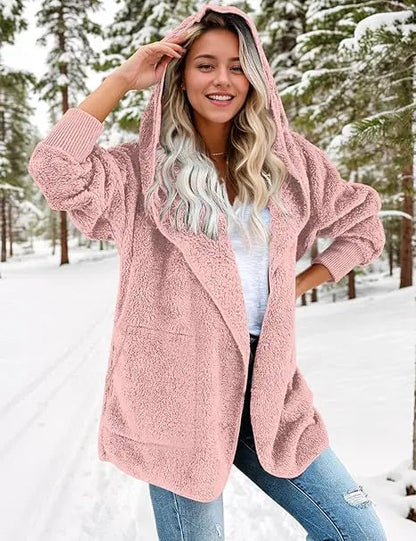 Kuschelige Fleecejacke Warm Teddy Style