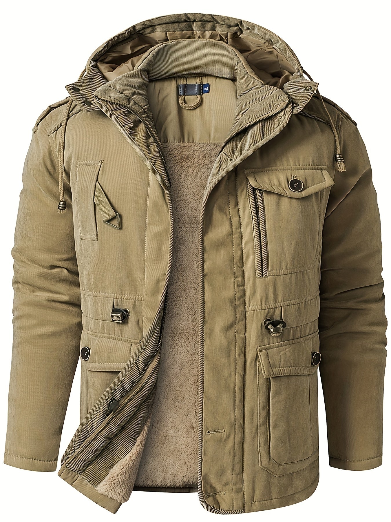 Herren Winterjacke Warm Kapuze Funktionell