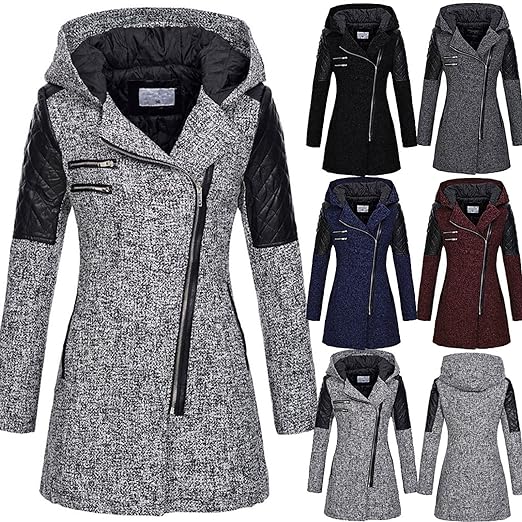 Stylischer Damen Wintermantel Bequem & Warm - IdealeKleiden