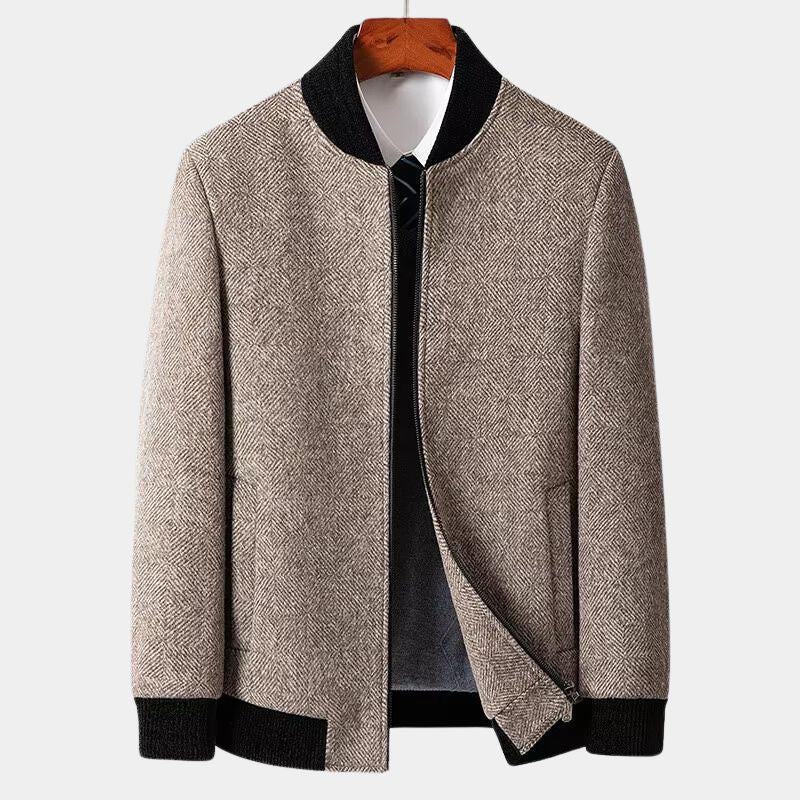 Elegante Herren Winterjacke Schwarz