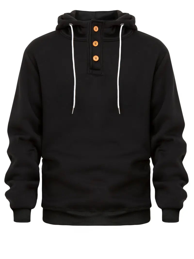 Herren Hoodie Langarm Warm Modern