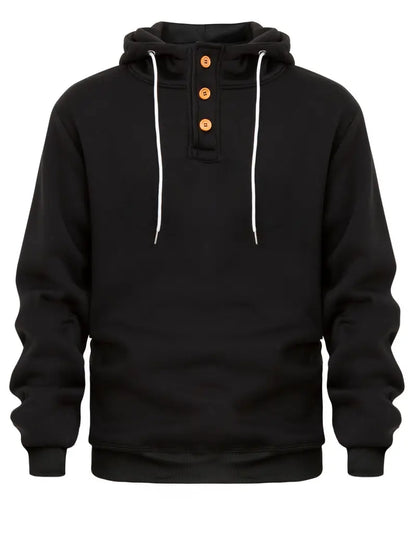 Herren Hoodie Langarm Warm Modern