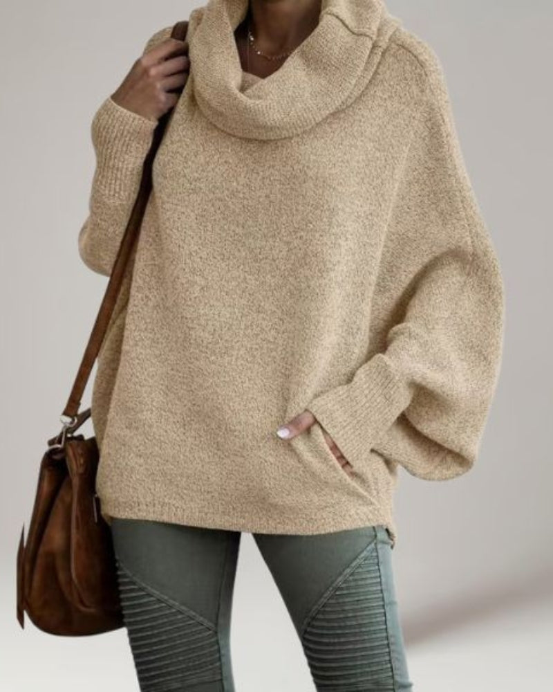 Stylische Stehkragen-Pullover Damen