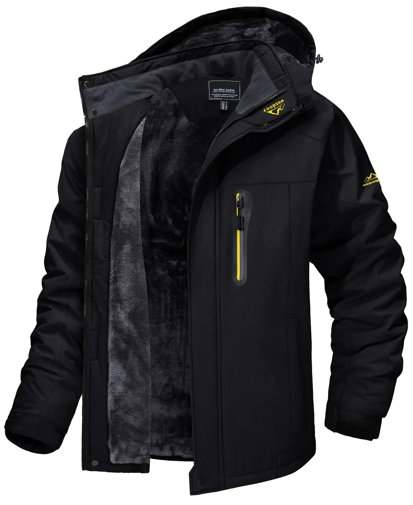 Wasserdichte Outdoor-Jacke mit Fleece-Innenfutter