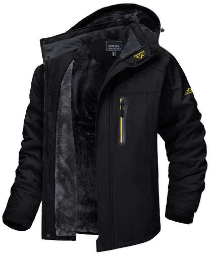 Wasserdichte Outdoor-Jacke mit Fleece-Innenfutter