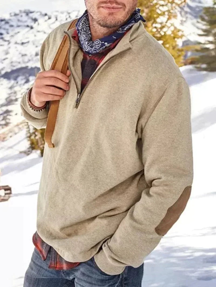 Weiche Herrenjacke Elegant Lederlook - IdealeKleiden
