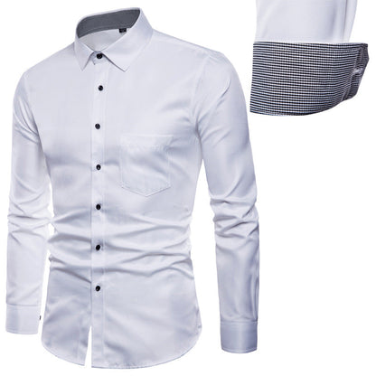 Herren Hemd Slim Fit Modern Satin Qualität - IdealeKleiden
