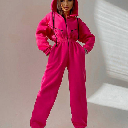 Praktisches Zweiteiler Set Hoodie für Damen Alltag